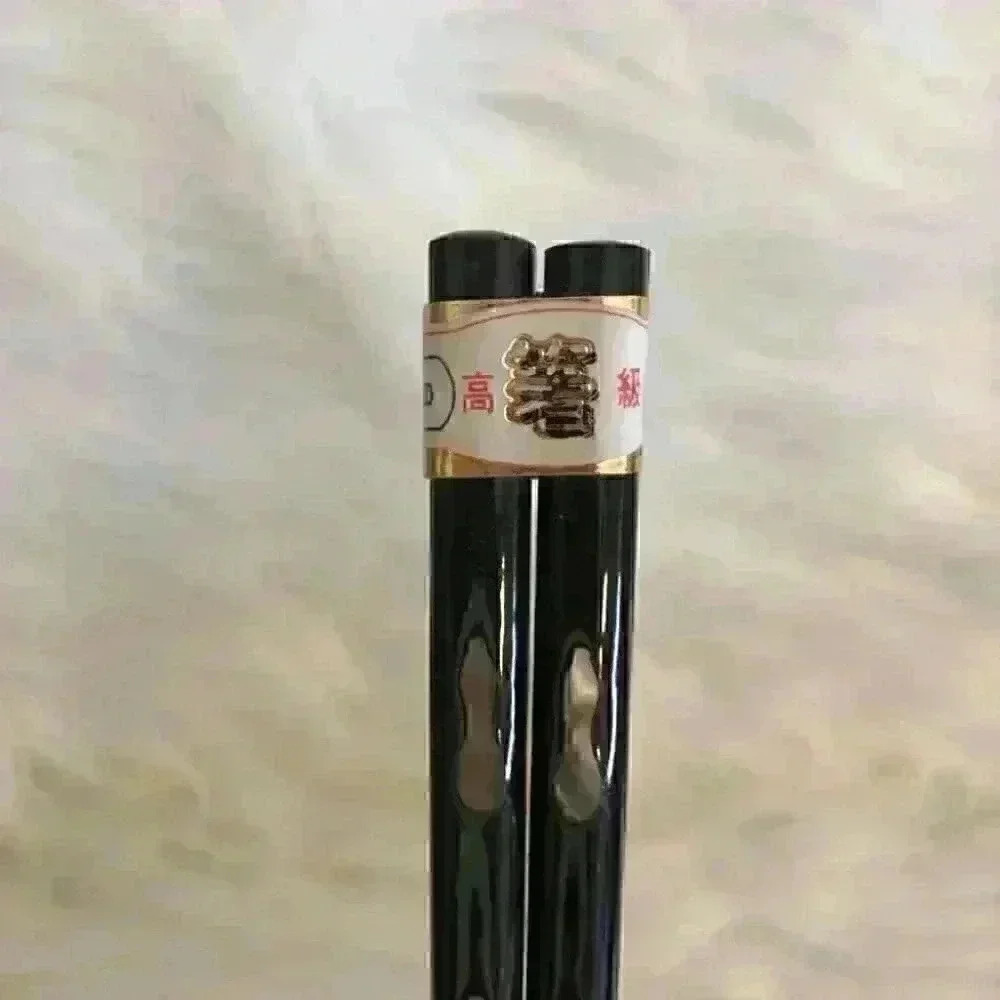 NWT VTG Japanese black  chopsticks with original label - Picture 3 of 6